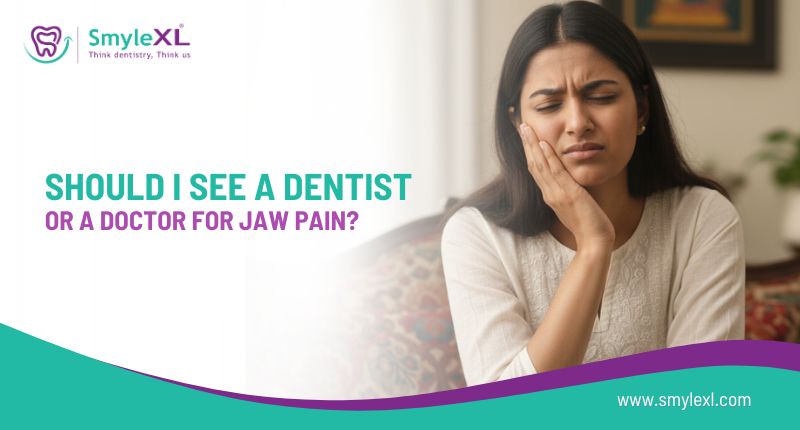 Should I See a Dentist or a Doctor for Jaw Pain?