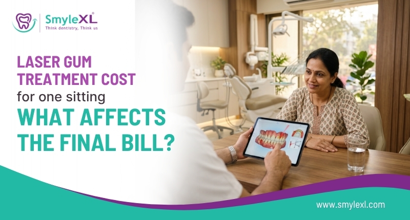 Laser Gum Treatment Cost for One Sitting – What Affects the Final Bill?